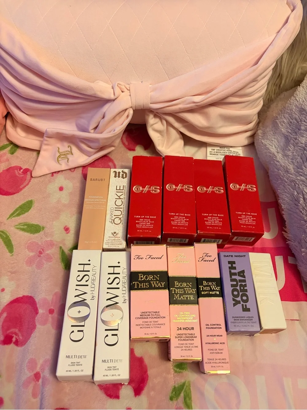 Assorted foundations and skin tint and bb cream